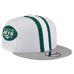 New York Jets New Era Throwback Helmet 9FIFTY Snapback Hat - White - NFL