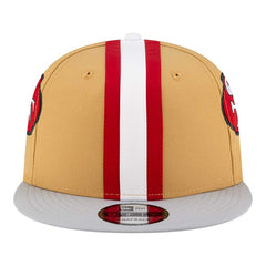 San Francisco 49ers New Era Throwback Helmet 9FIFTY Snapback Hat - Gold - NFL
