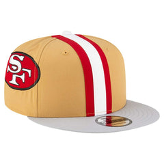 San Francisco 49ers New Era Throwback Helmet 9FIFTY Snapback Hat - Gold - NFL