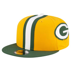 Green Bay Packers New Era Helmet 9FIFTY Snapback Hat - Gold - NFL
