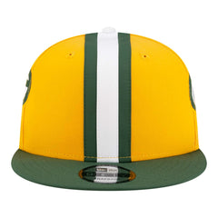 Green Bay Packers New Era Helmet 9FIFTY Snapback Hat - Gold - NFL