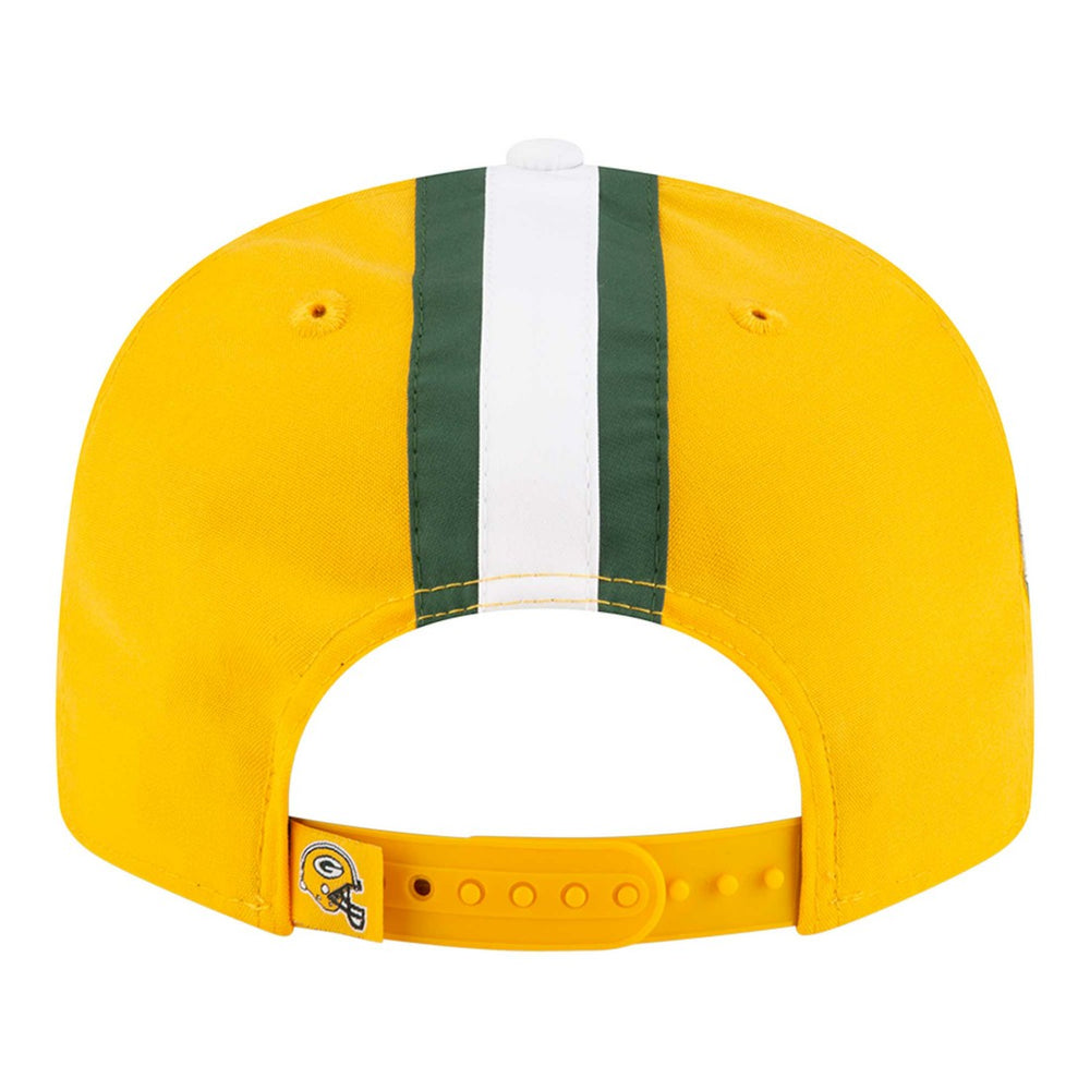 Green Bay Packers New Era Helmet 9FIFTY Snapback Hat - Gold - NFL