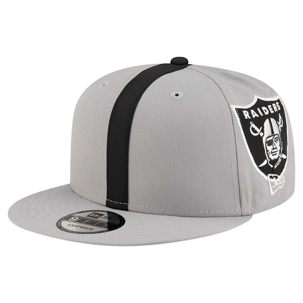 Las Vegas Raiders New Era Helmet 9FIFTY Snapback Hat - Gray - NFL