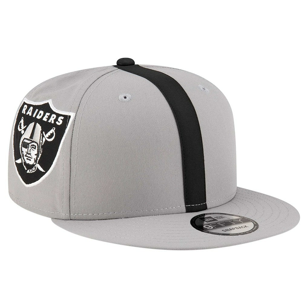 Las Vegas Raiders New Era Helmet 9FIFTY Snapback Hat - Gray - NFL