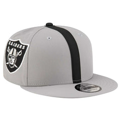 Las Vegas Raiders New Era Helmet 9FIFTY Snapback Hat - Gray - NFL