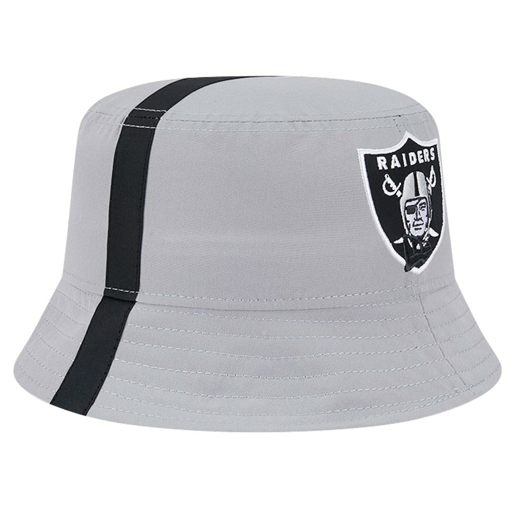 Las Vegas Raiders New Era Helmet Bucket Hat - Gray - NFL