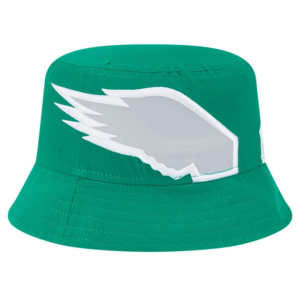Philadelphia Eagles New Era Helmet Bucket Hat - Kelly Green - NFL