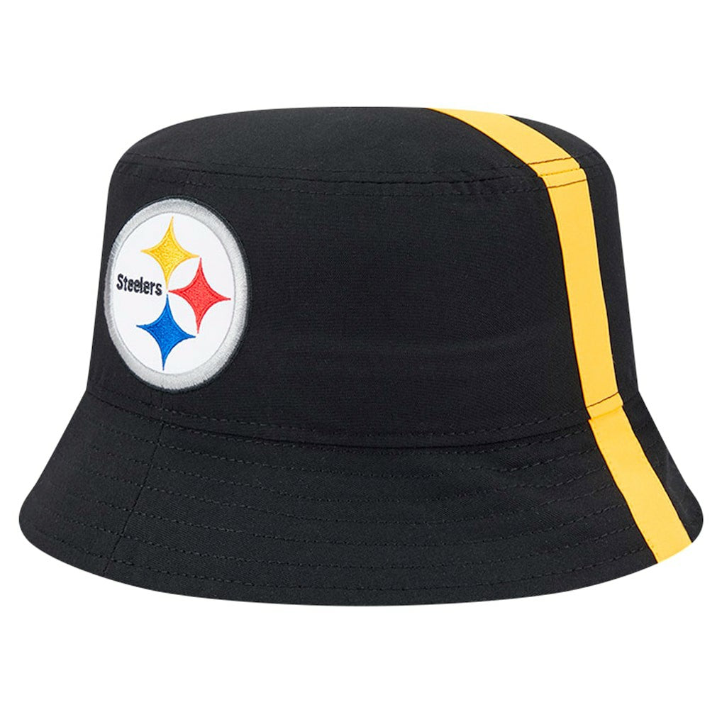 Pittsburgh Steelers New Era Helmet Bucket Hat - Black - NFL