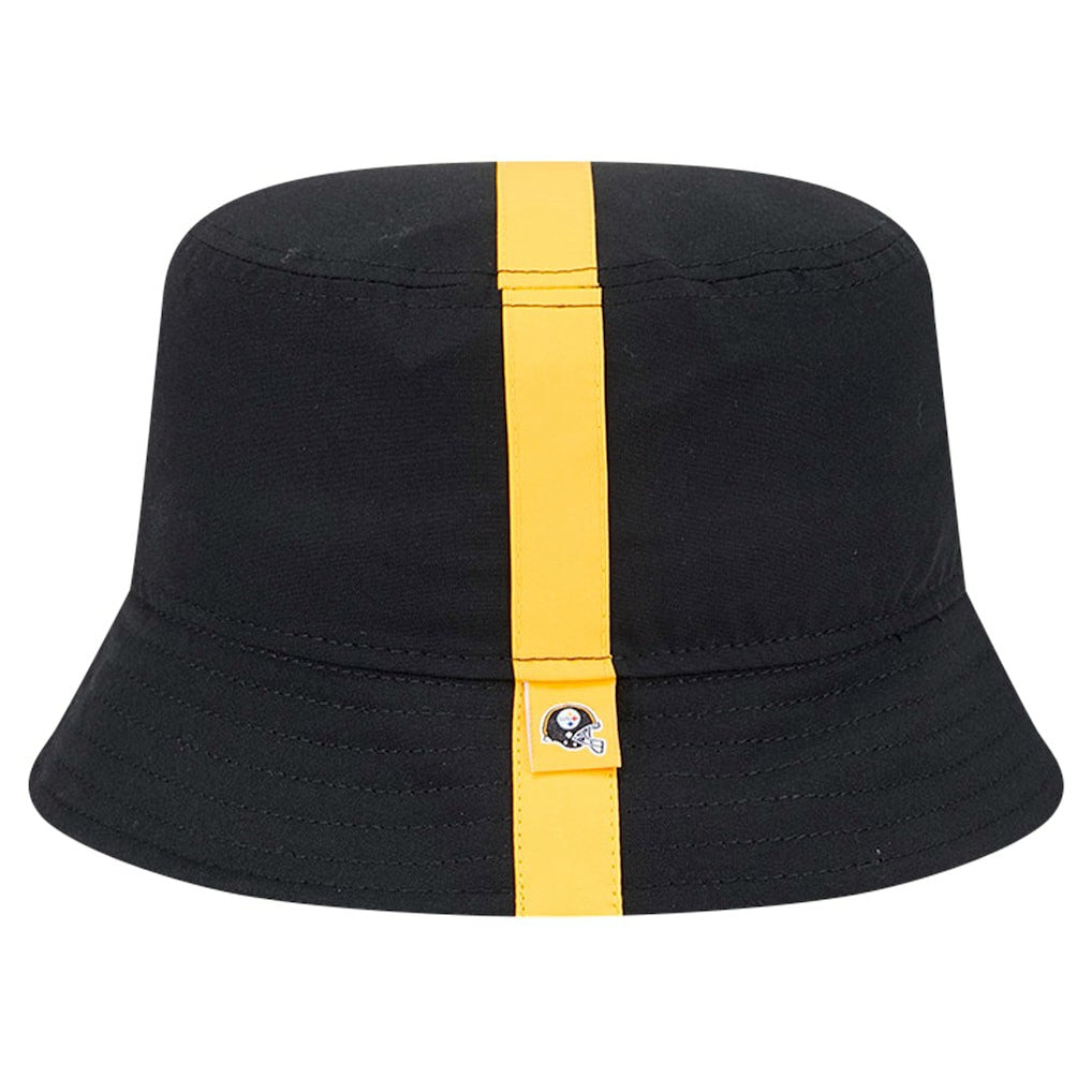Pittsburgh Steelers New Era Helmet Bucket Hat - Black - NFL