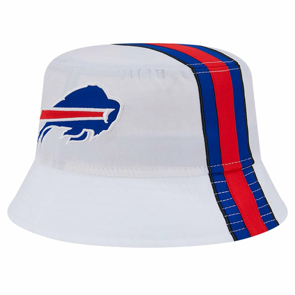Buffalo Bills New Era Helmet Bucket Hat - White - NFL