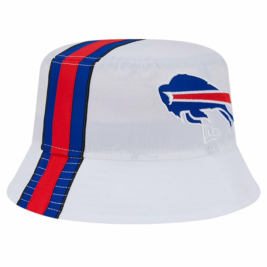 Buffalo Bills New Era Helmet Bucket Hat - White - NFL