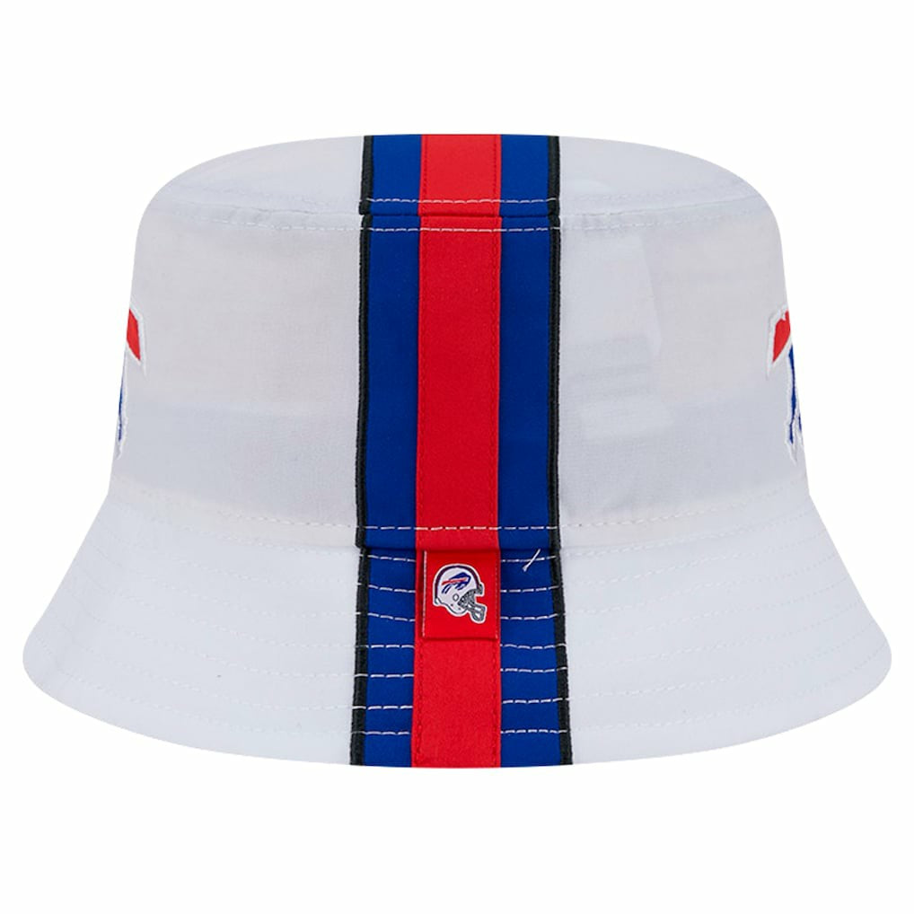 Buffalo Bills New Era Helmet Bucket Hat - White - NFL