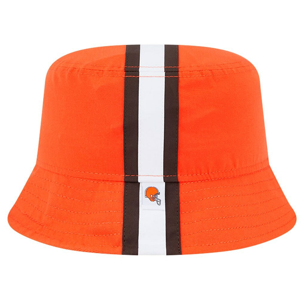 Cleveland Browns New Era Helmet Bucket Hat - Orange - NFL