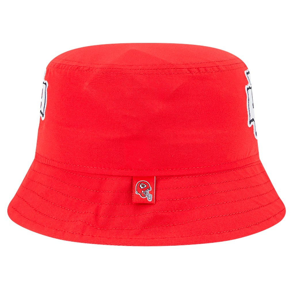 Kansas City Chiefs New Era Helmet Bucket Hat - Red - NFL