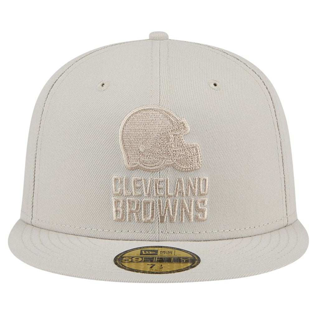 Cleveland Browns New Era Color Pack 59FIFTY Fitted Hat - Stone - NFL