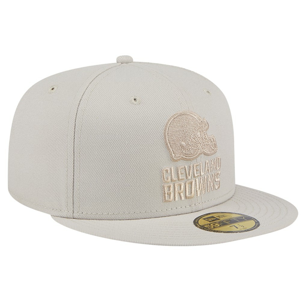 Cleveland Browns New Era Color Pack 59FIFTY Fitted Hat - Stone - NFL
