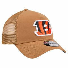 Cincinnati Bengals New Era Color Pack A-Frame Trucker 9FORTY Adjustable Hat - Brown - NFL