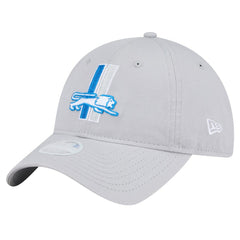 Detroit Lions New Era Women's Throwback Main Core Classic 2.0 9TWENTY Adjustable Hat - Silver - NFL
