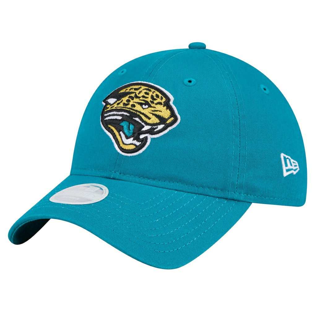 Jacksonville Jaguars New Era Women's Throwback Main Core Classic 2.0 9TWENTY Adjustable Hat - Teal - NFL