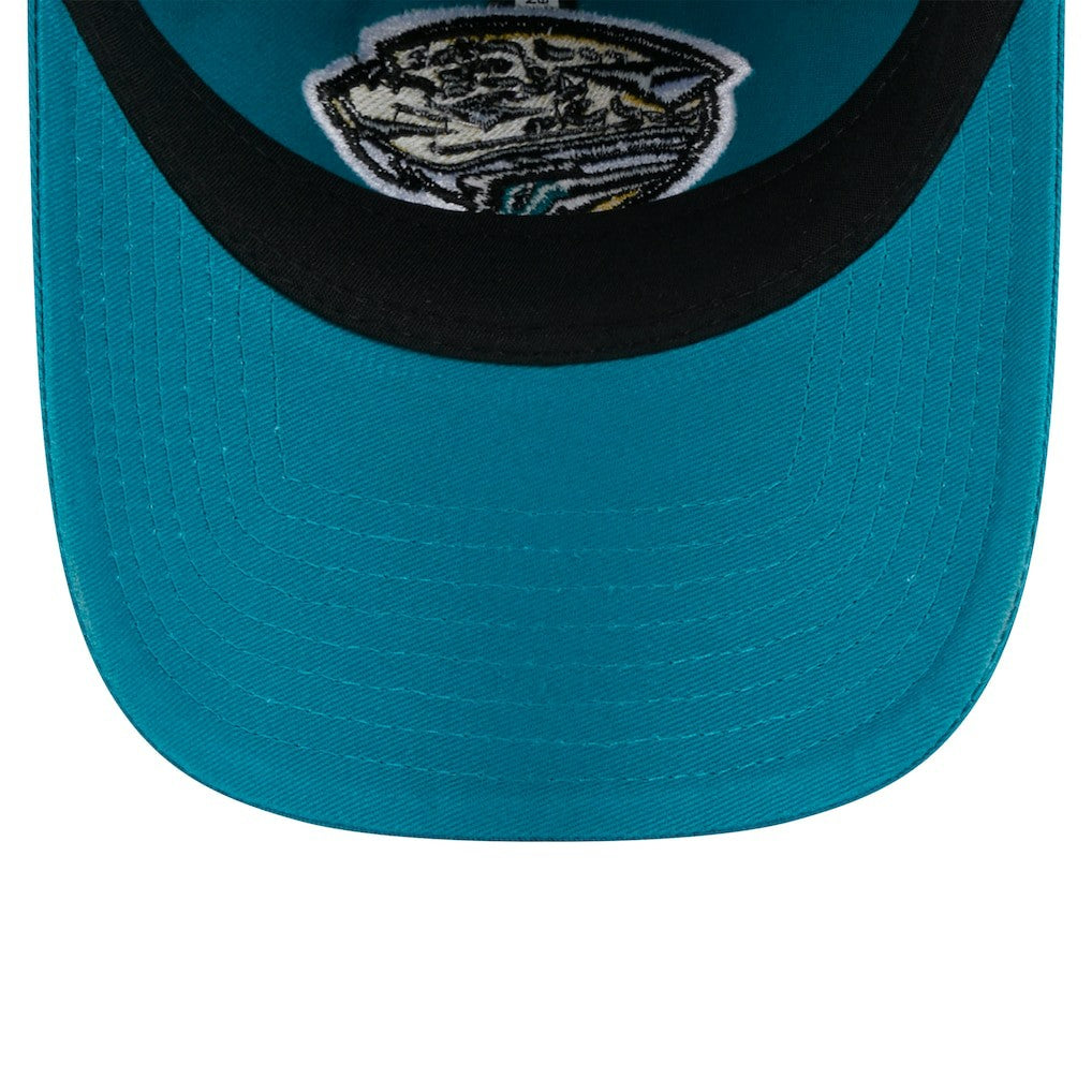 Jacksonville Jaguars New Era Women's Throwback Main Core Classic 2.0 9TWENTY Adjustable Hat - Teal - NFL