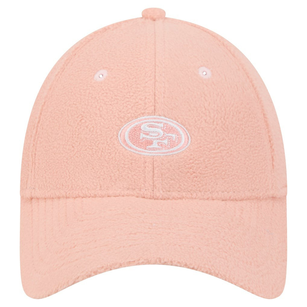 San Francisco 49ers New Era Women's Cozy Sherpa 9FORTY Adjustable Hat - Light Pink - NFL