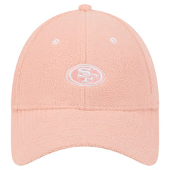 San Francisco 49ers New Era Women's Cozy Sherpa 9FORTY Adjustable Hat - Light Pink - NFL