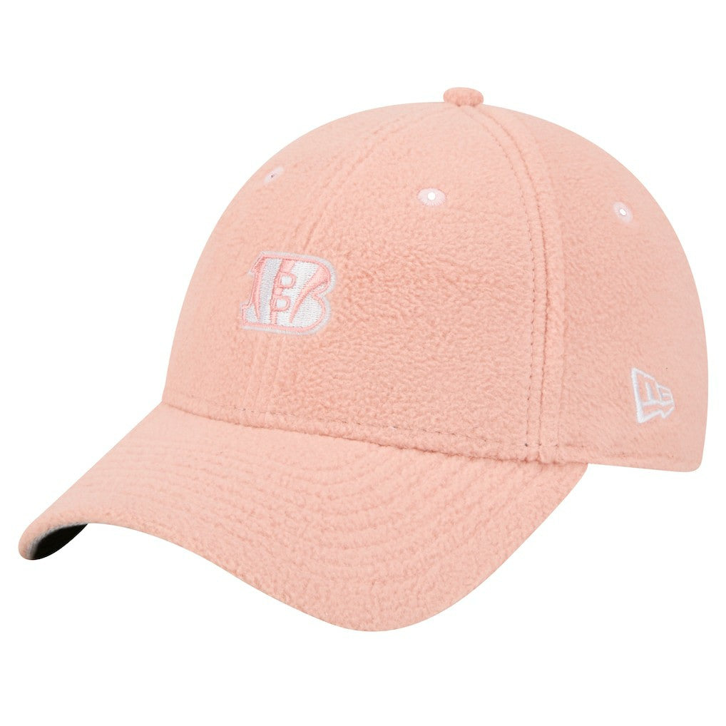 Cincinnati Bengals New Era Women's Cozy Sherpa 9FORTY Adjustable Hat - Light Pink - NFL