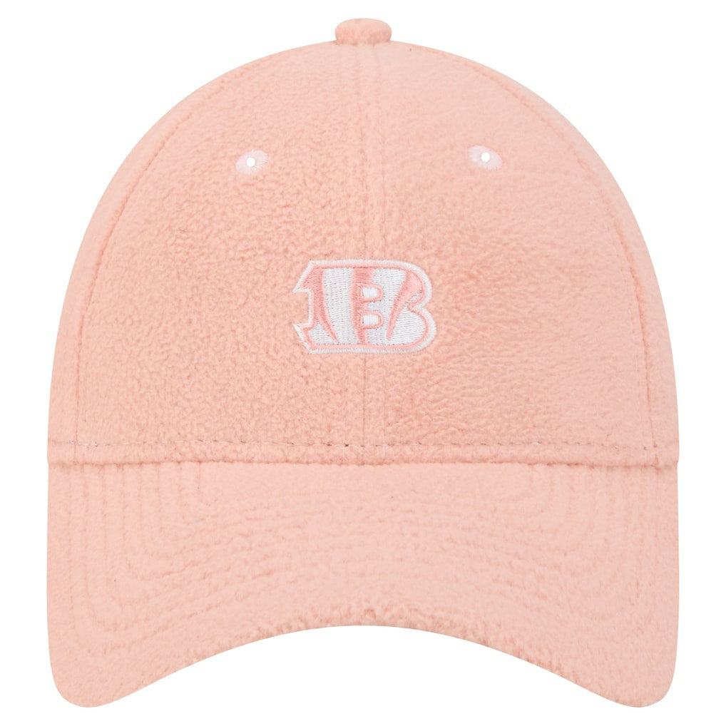 Cincinnati Bengals New Era Women's Cozy Sherpa 9FORTY Adjustable Hat - Light Pink - NFL
