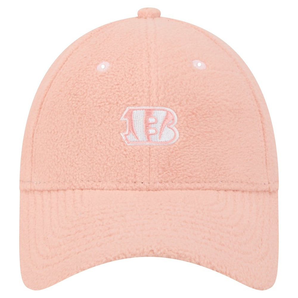 Cincinnati Bengals New Era Women's Cozy Sherpa 9FORTY Adjustable Hat - Light Pink - NFL