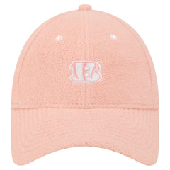 Cincinnati Bengals New Era Women's Cozy Sherpa 9FORTY Adjustable Hat - Light Pink - NFL
