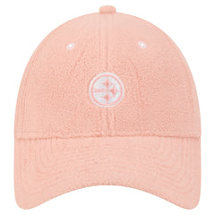Pittsburgh Steelers New Era Women's Cozy Sherpa 9FORTY Adjustable Hat - Light Pink - NFL