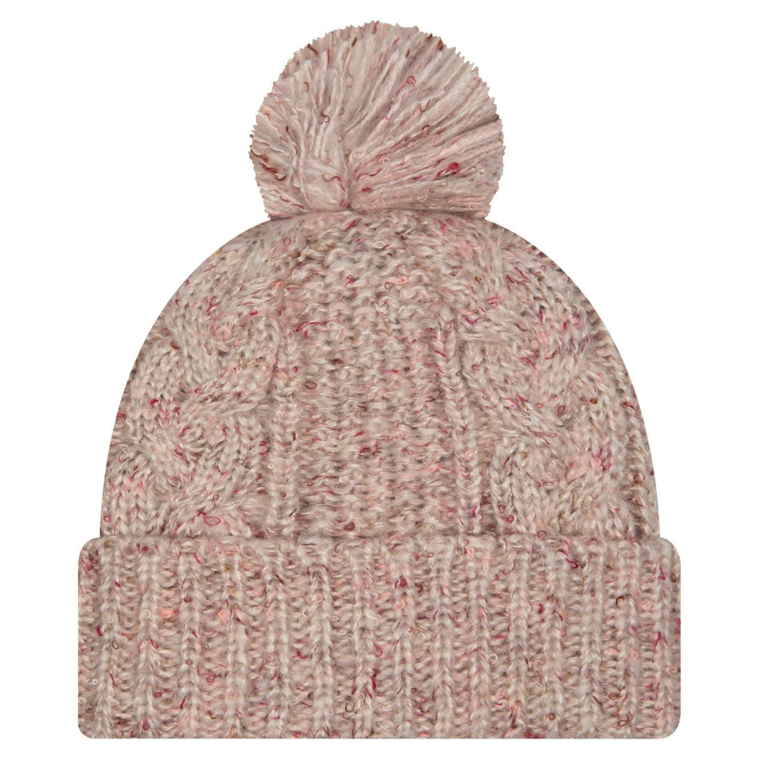 New York Jets New Era Women's Trendy Tone Cuffed Knit Hat with Pom - Stone - NFL