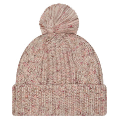 New York Jets New Era Women's Trendy Tone Cuffed Knit Hat with Pom - Stone - NFL