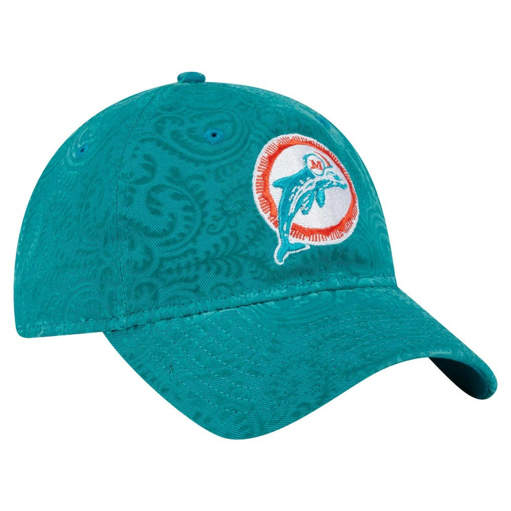 Miami Dolphins New Era Women's Throwback Flair 9TWENTY Adjustable Hat - Aqua - NFL
