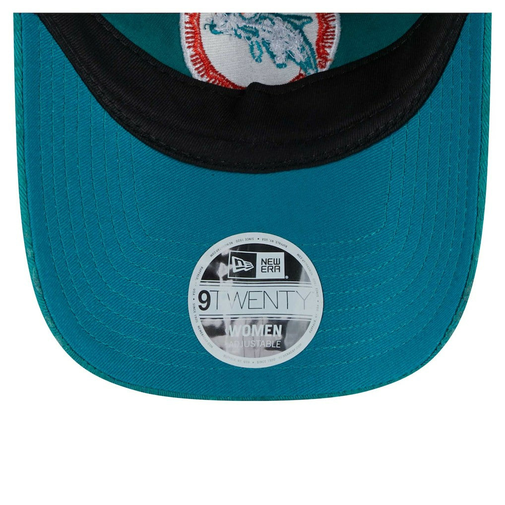 Miami Dolphins New Era Women's Throwback Flair 9TWENTY Adjustable Hat - Aqua - NFL