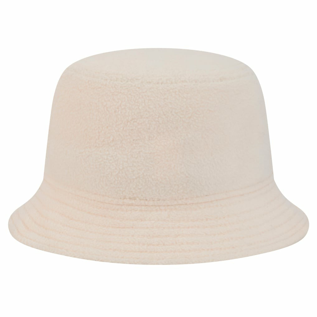 Miami Dolphins New Era Women's Cozy Sherpa Bucket Hat - Cream - NFL
