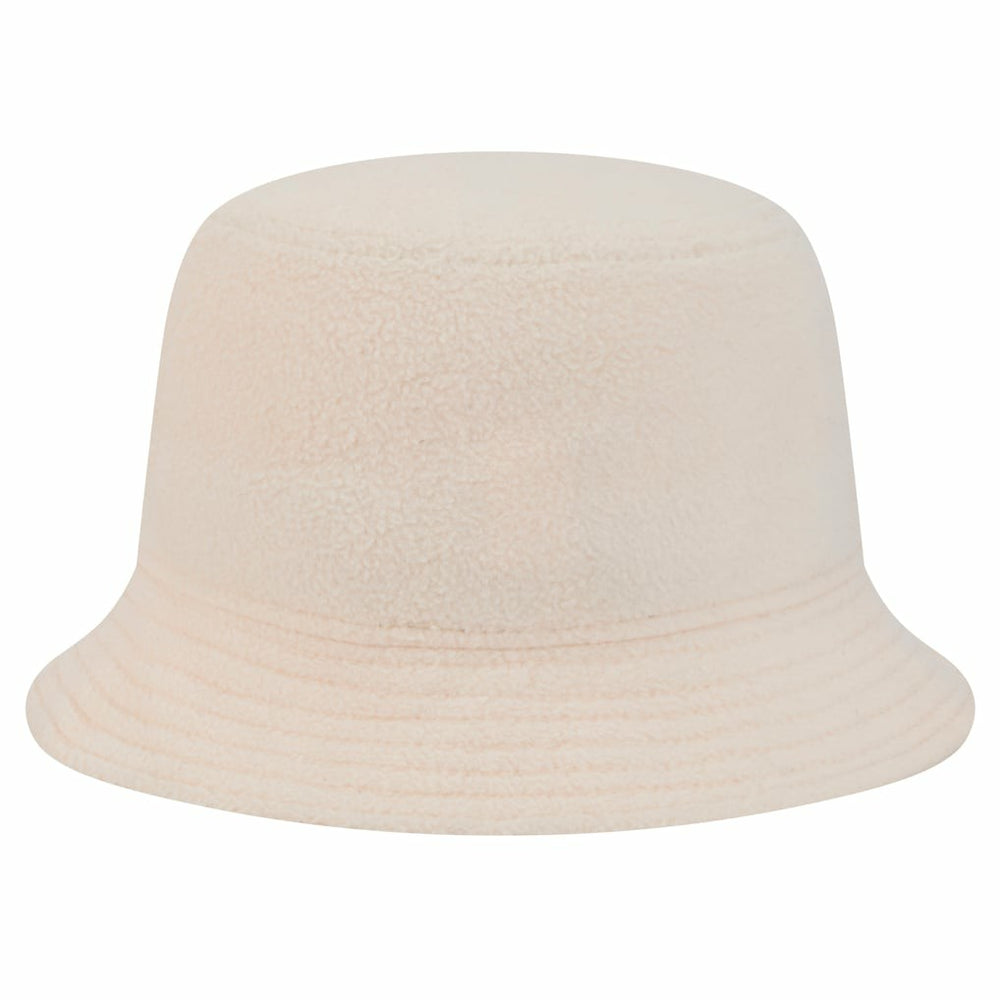 Miami Dolphins New Era Women's Cozy Sherpa Bucket Hat - Cream - NFL