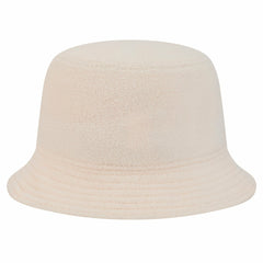 Miami Dolphins New Era Women's Cozy Sherpa Bucket Hat - Cream - NFL