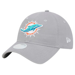 Miami Dolphins New Era Women's Main 9TWENTY Adjustable Hat - Gray - NFL