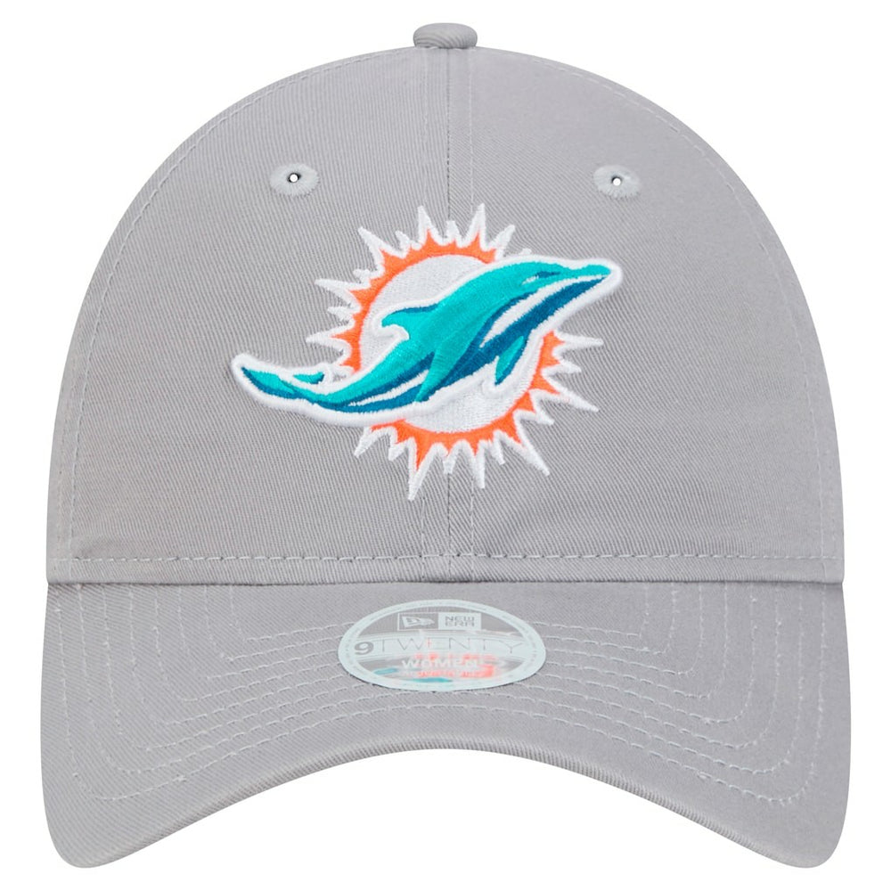 Miami Dolphins New Era Women's Main 9TWENTY Adjustable Hat - Gray - NFL
