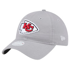 Kansas City Chiefs New Era Women's Main 9TWENTY Adjustable Hat - Gray - NFL