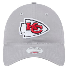 Kansas City Chiefs New Era Women's Main 9TWENTY Adjustable Hat - Gray - NFL