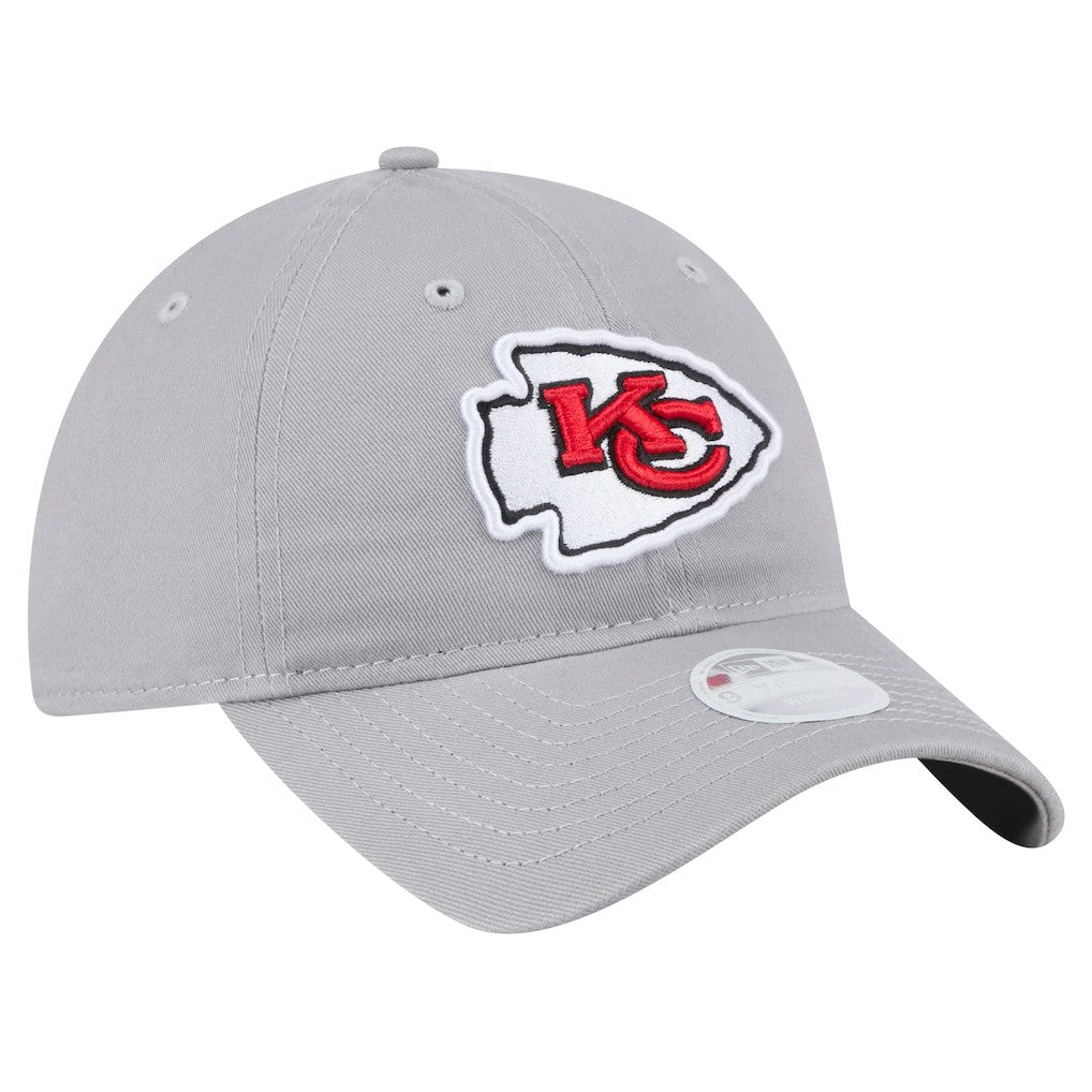 Kansas City Chiefs New Era Women's Main 9TWENTY Adjustable Hat - Gray - NFL