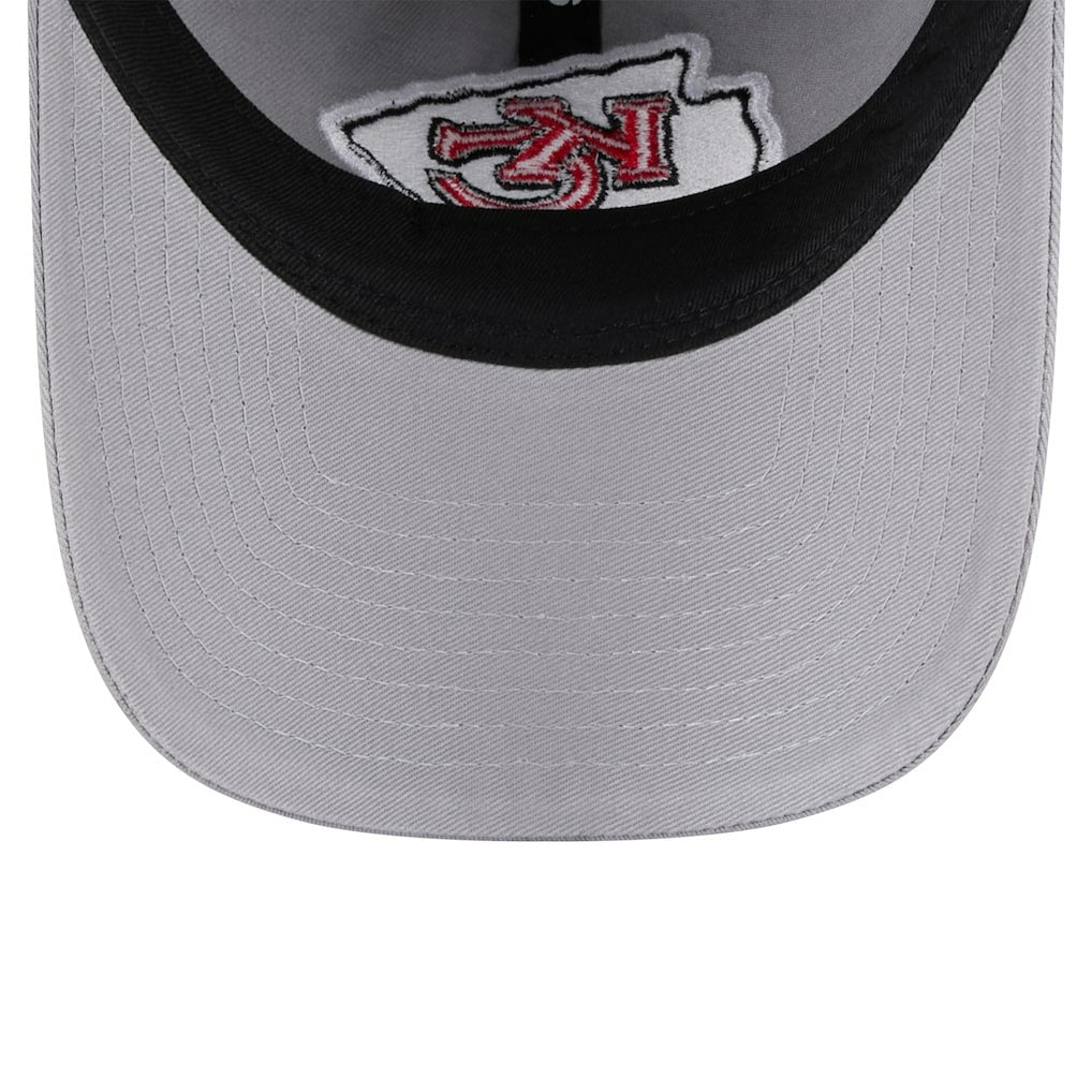 Kansas City Chiefs New Era Women's Main 9TWENTY Adjustable Hat - Gray - NFL