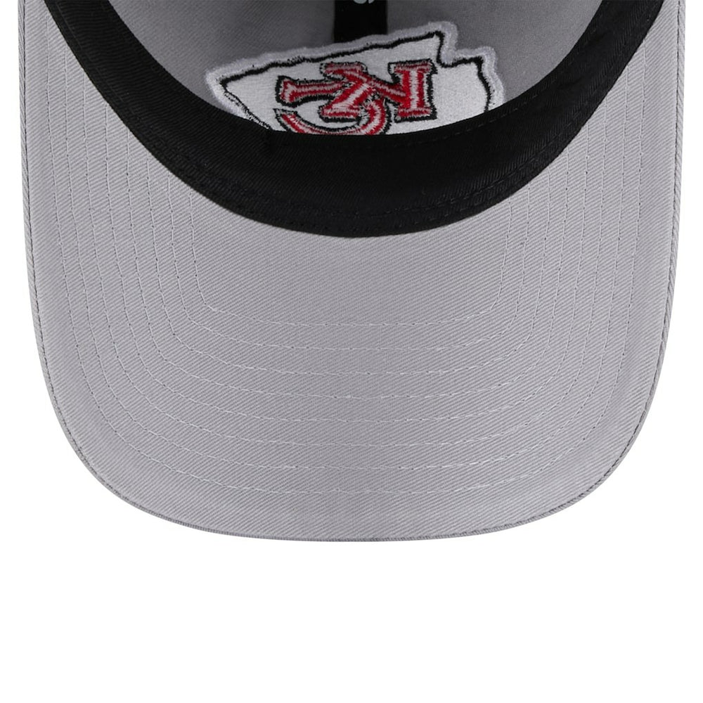 Kansas City Chiefs New Era Women's Main 9TWENTY Adjustable Hat - Gray - NFL