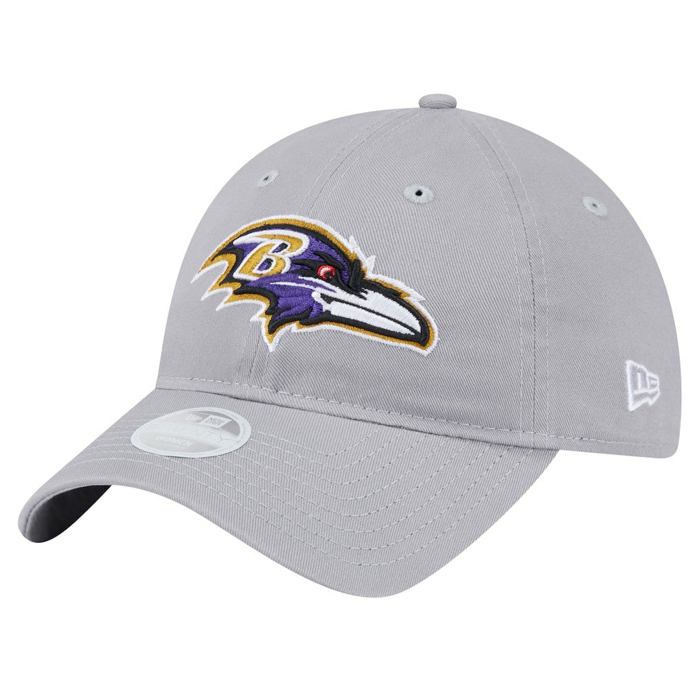 Baltimore Ravens New Era Women's Main 9TWENTY Adjustable Hat - Gray - NFL