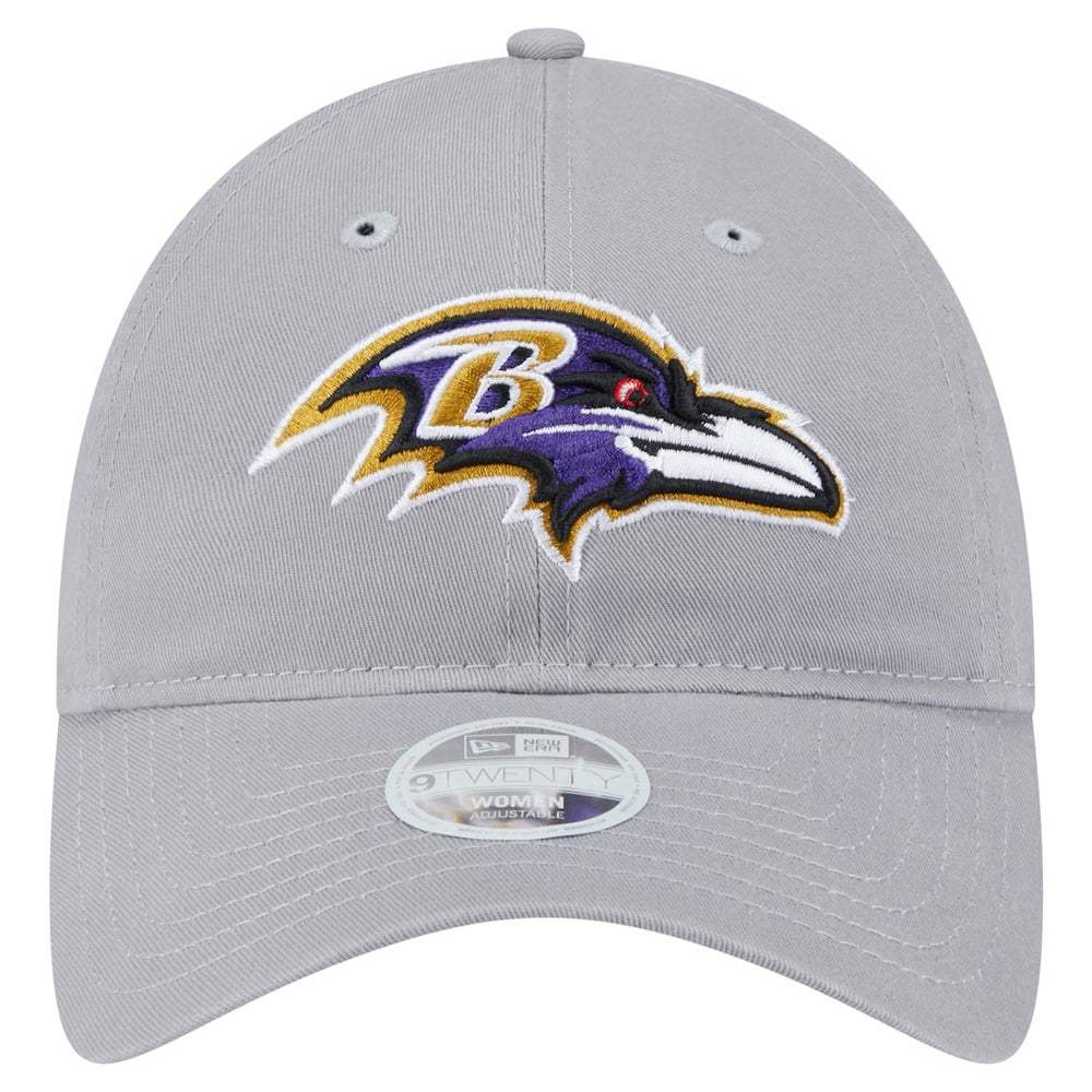 Baltimore Ravens New Era Women's Main 9TWENTY Adjustable Hat - Gray - NFL