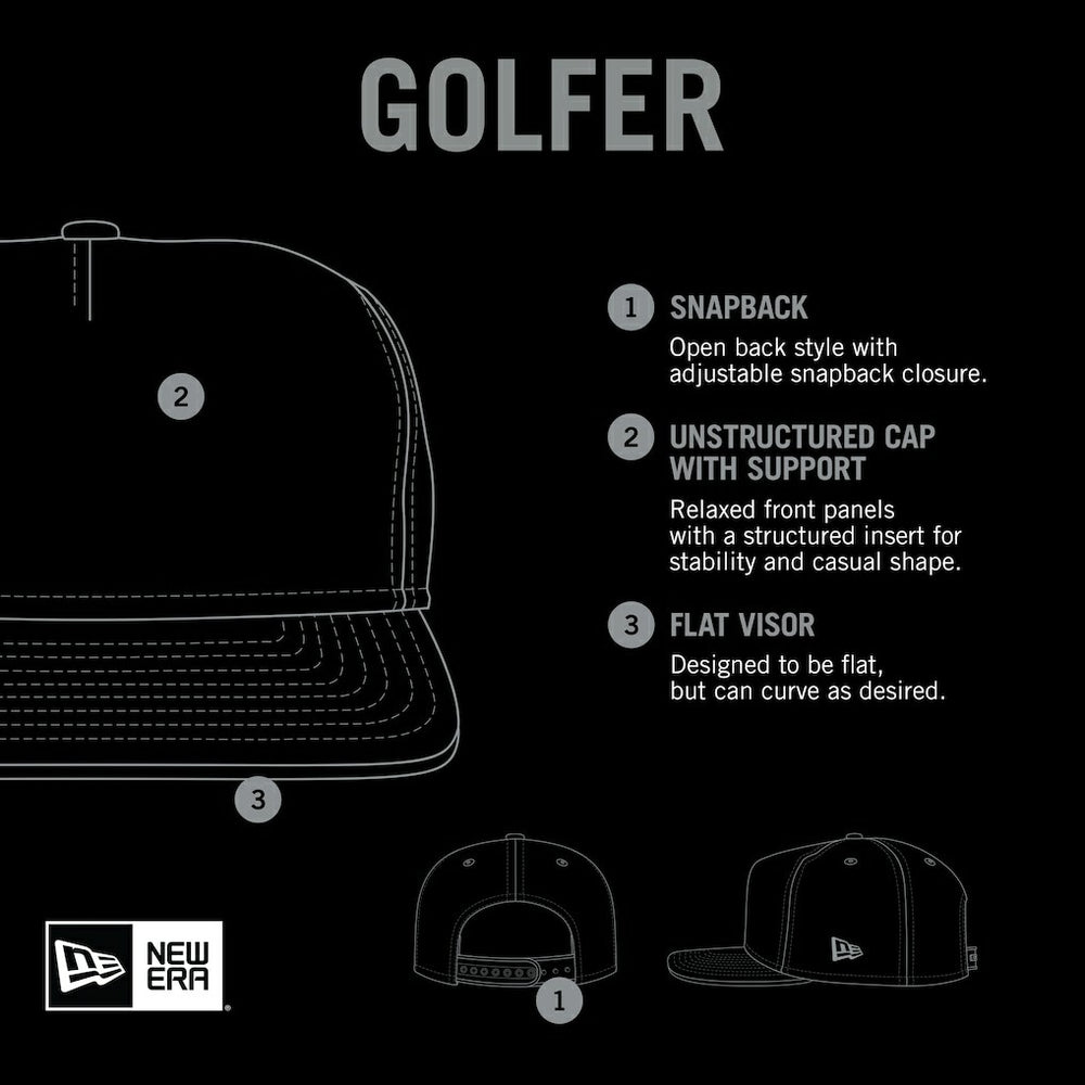 New Era Philadelphia 76ers Tone Foam Meshback Golfer Snapback Hat Black
