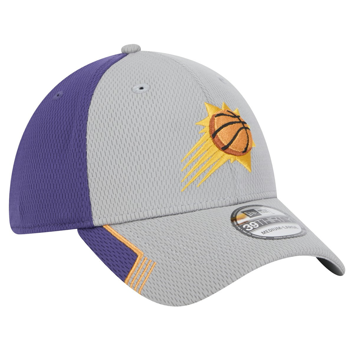 New Era Phoenix Suns Active Trim 39THIRTY Flex Hat Gray/Purple