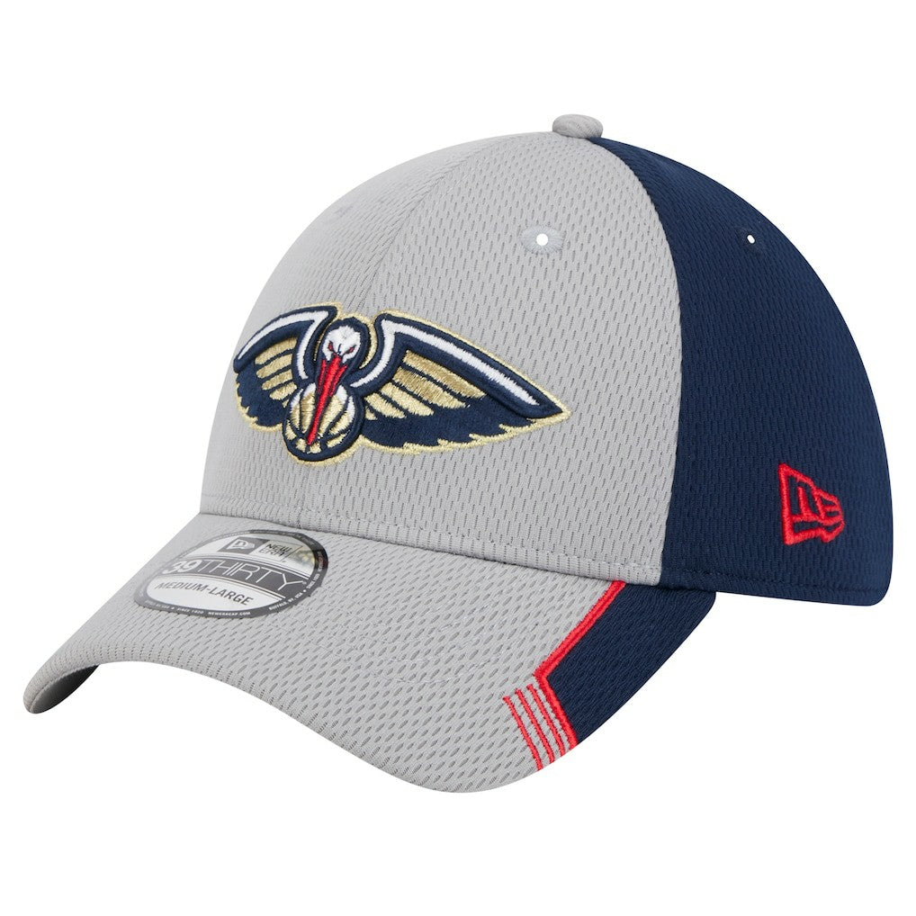 New Era New Orleans Pelicans Active Trim 39THIRTY Flex Hat Gray/Navy